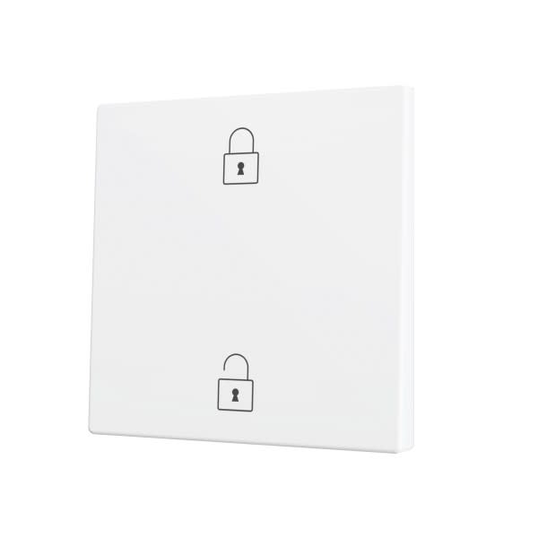 ZENNIO - ZS70. Cache pour bouton poussoir Soft KNX simple 70 x 70 mm. Appui en bas&hau...
