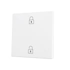 ZENNIO - ZS70. Cache pour bouton poussoir Soft KNX simple 70 x 70 mm. Appui en bas&hau...
