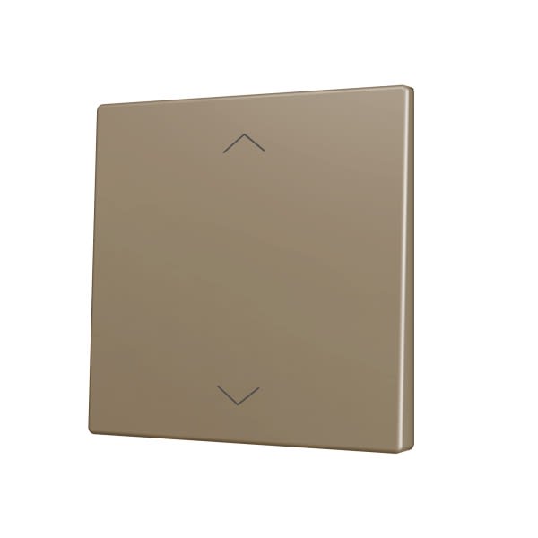 ZENNIO - ZS70. Cache pour bouton poussoir Soft KNX simple 70 x 70 mm. Appui en bas&hau...
