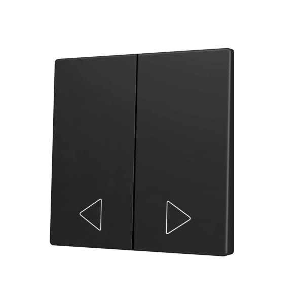 ZENNIO - ZS70. Cache pour bouton poussoir Soft KNX double 70 x 70 mm. Appui en bas - A...