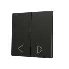 ZENNIO - ZS70. Cache pour bouton poussoir Soft KNX double 70 x 70 mm. Appui en bas - A...