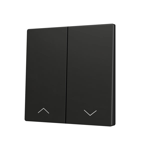 ZENNIO - ZS70. Cache pour bouton poussoir Soft KNX double 70 x 70 mm. Appui en bas - I...