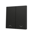 ZENNIO - ZS70. Cache pour bouton poussoir Soft KNX double 70 x 70 mm. Appui en bas - I...