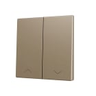 ZENNIO - ZS70. Cache pour bouton poussoir Soft KNX double 70 x 70 mm. Appui en bas - I...