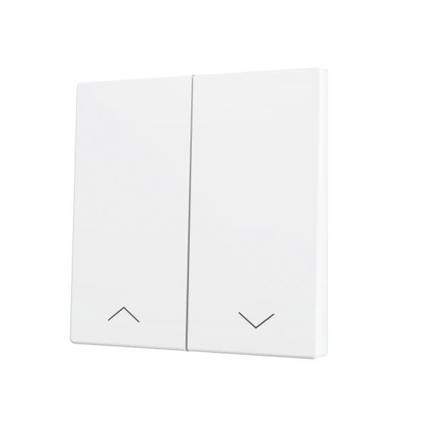 ZENNIO - ZS70. Cache pour bouton poussoir Soft KNX double 70 x 70 mm. Appui en bas - I...