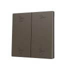 ZENNIO FRANCE - ZS70. Cache pour bouton poussoir Soft KNX double 70x70 mm. Appui en bas&haut ...