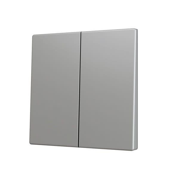 ZENNIO - ZS70. Cache pour bouton poussoir Soft KNX double 70 x 70 mm. Appui en bas&hau...