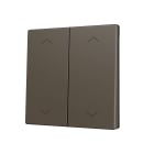 ZENNIO FRANCE - ZS70. Cache pour bouton poussoir Soft KNX double 70x70 mm. Appui en bas&haut ...