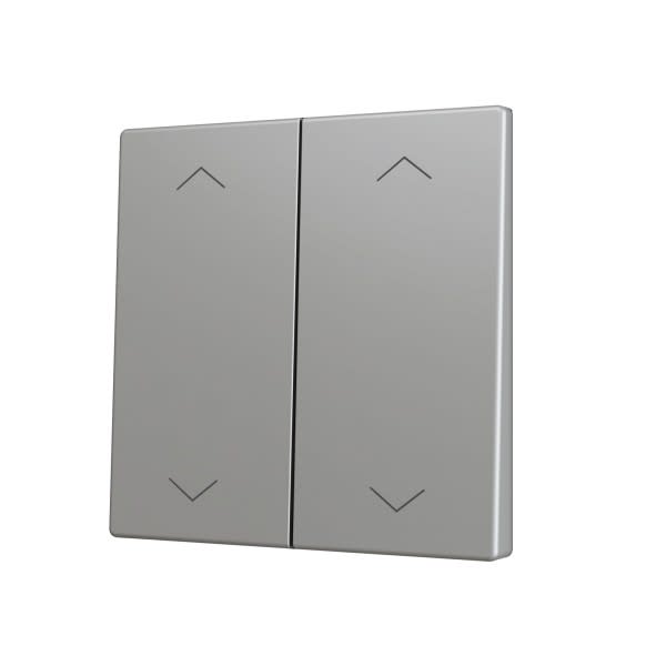 ZENNIO - ZS70. Cache pour bouton poussoir Soft KNX double 70 x 70 mm. Appui en bas&hau...