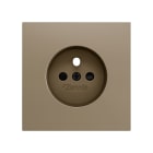 ZENNIO FRANCE - ZS70. Cache pour base de prise française avec vis 70x70 mm - Champagne