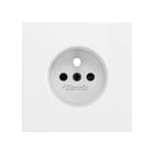 ZENNIO FRANCE - ZS70. Cache pour base de prise française avec vis 70x70 mm - Blanc mat