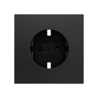 ZENNIO FRANCE - ZS70. Cache pour base de prise Schuko avec vis 70x70 mm - Anthracite