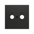 ZENNIO - ZS70. Cover plate for TV/R insert 70x70 mm - Anthracite