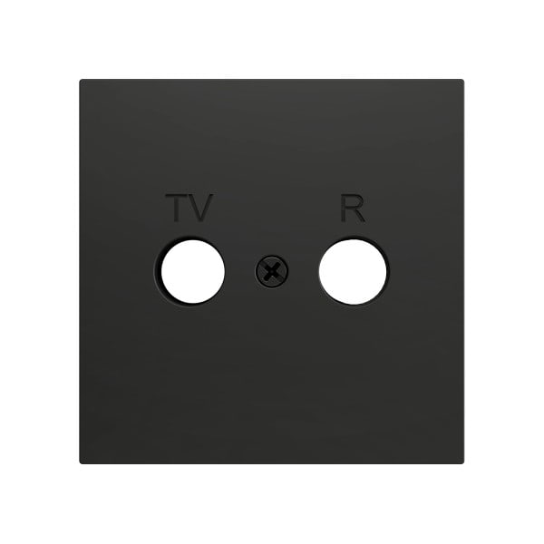 ZENNIO FRANCE - ZS70. Cache pour connecteur TV-R/SAT 70x70 mm - Anthracite
