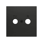 ZENNIO FRANCE - ZS70. Cache pour connecteur TV-R/SAT 70x70 mm - Anthracite