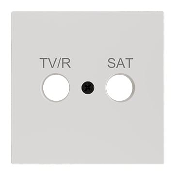 ZENNIO FRANCE - ZS70. Cache pour connecteur TV-R/SAT 70x70 mm - Blanc mat