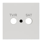 ZENNIO FRANCE - ZS70. Cache pour connecteur TV-R/SAT 70x70 mm - Blanc mat