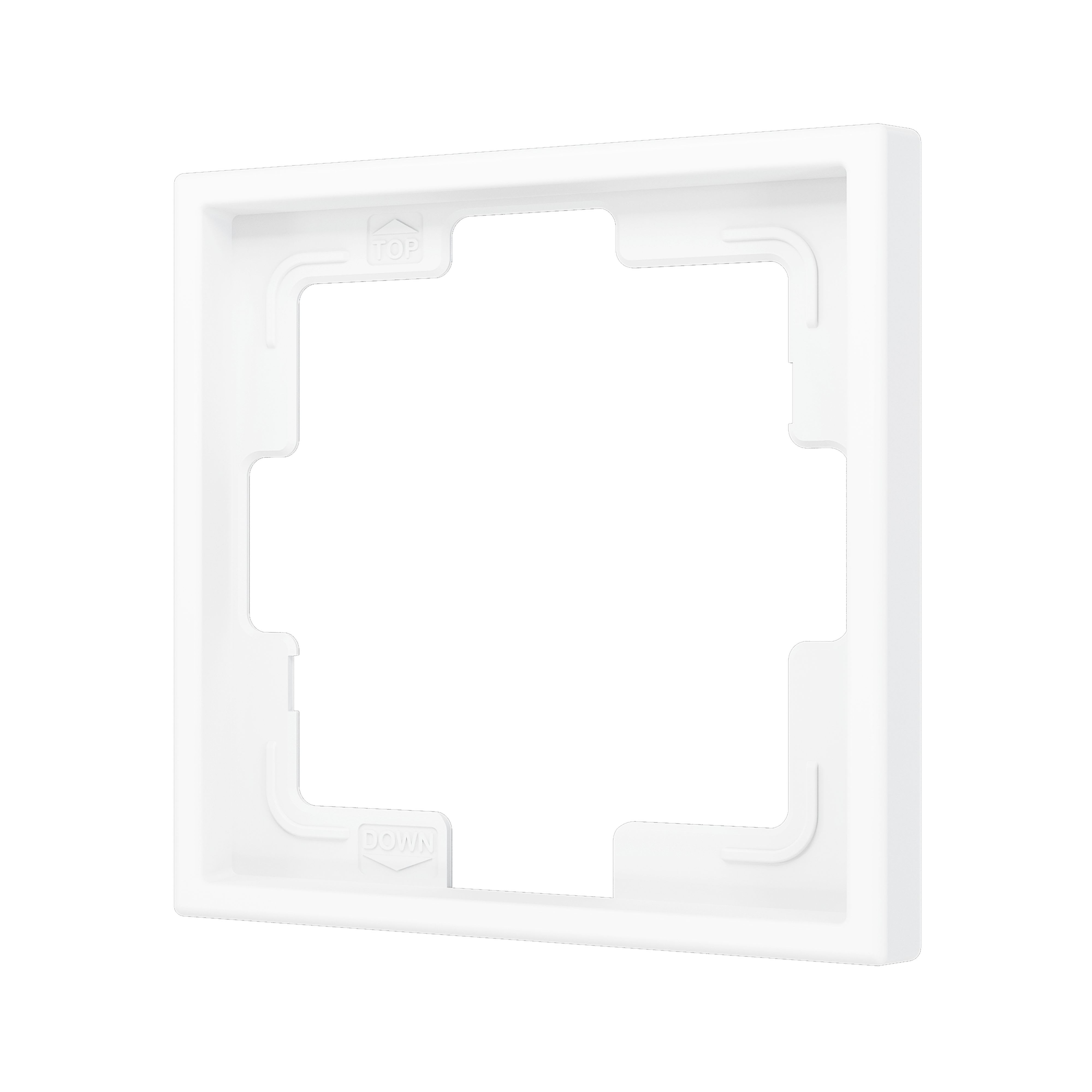 ZENNIO - ZS70. 1-gang Frame - Matt white