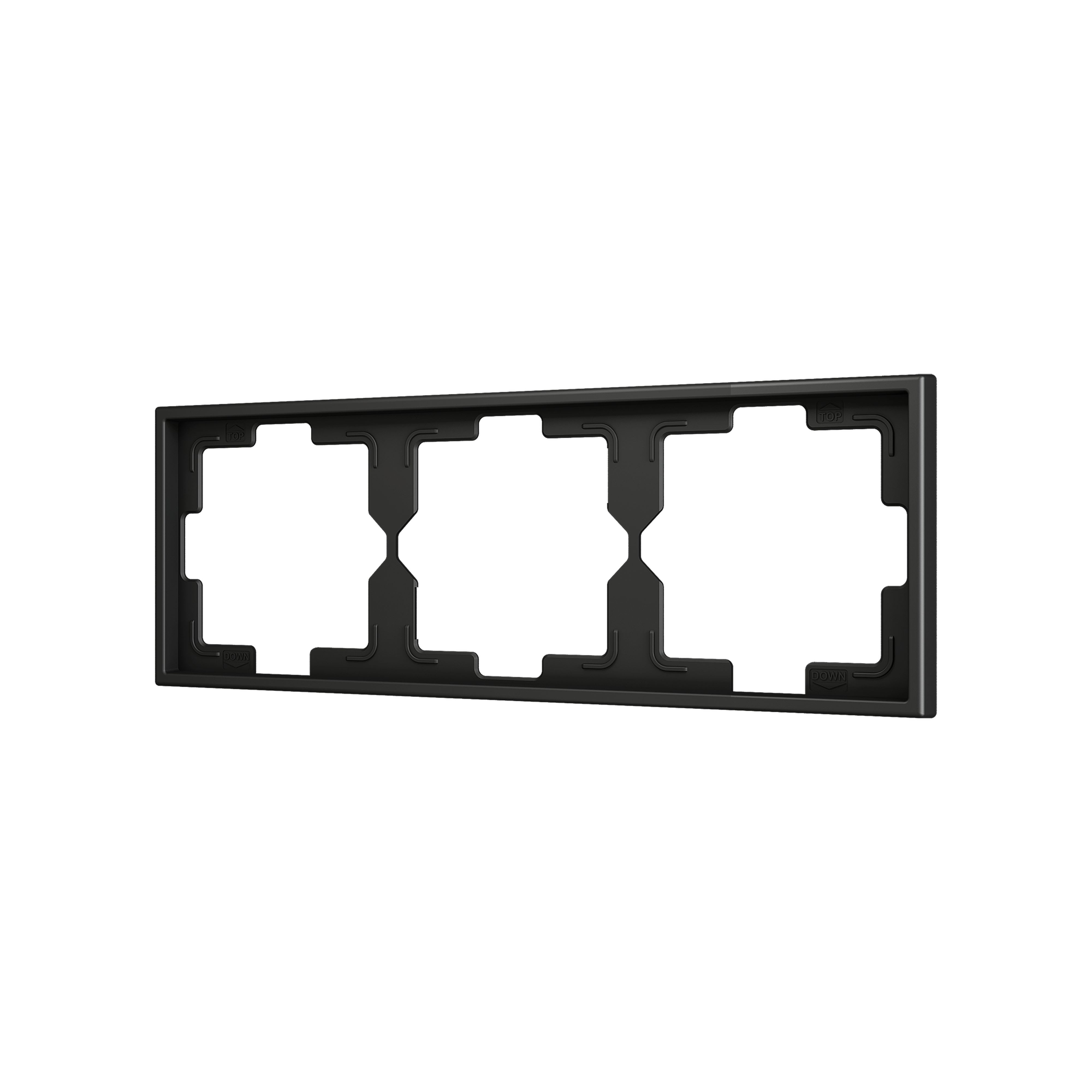 ZENNIO - ZS70. 3-gang Frame - Anthracite