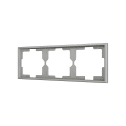 ZENNIO - ZS70. 3-gang Frame - Silver