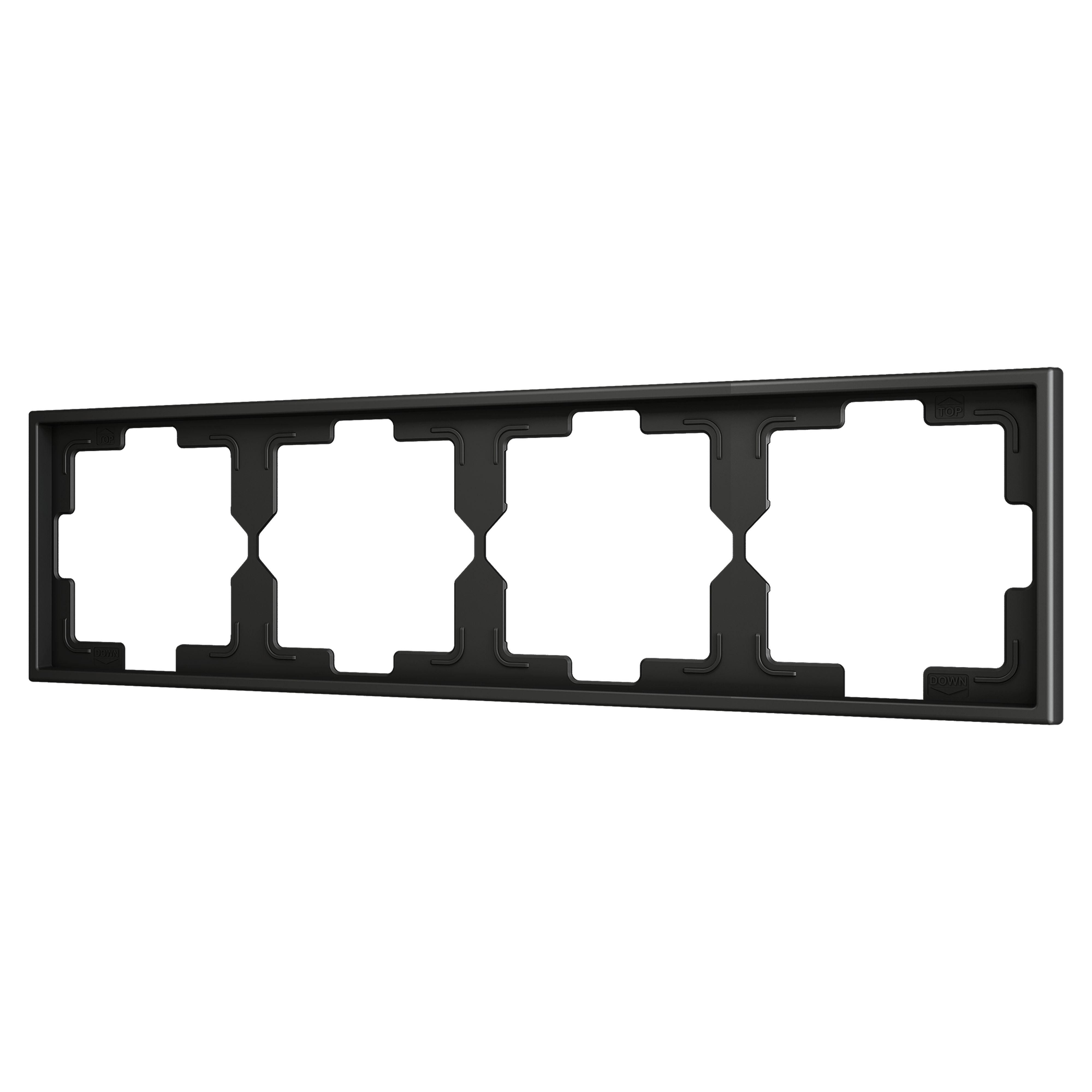 ZENNIO - ZS70. 4-gang Frame - Anthracite