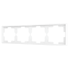 ZENNIO - ZS70. 4-gang Frame - Matt white