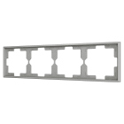 ZENNIO - ZS70. Cadre - 4 modules - Argent