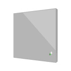 ZENNIO - Flat Sensato v2. KNX Humidity and Temperature sensor for flush mounting - Silver