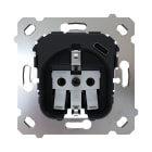 ZENNIO - ZS55/ZS70. Base de prise Schuko 16 A /250 V ~ avec USB C - sans cache)