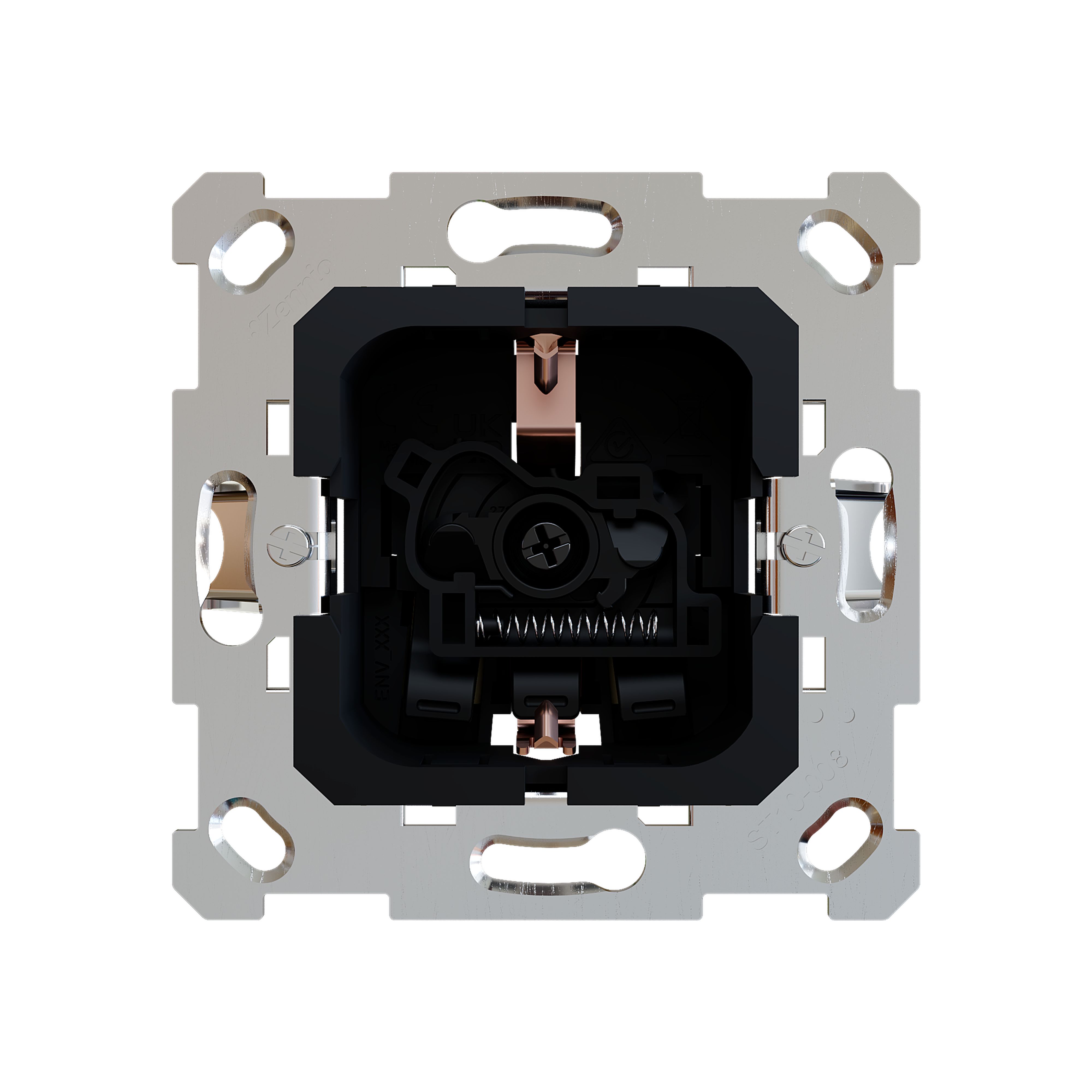 ZENNIO - ZS55/ZS70. Base de prise Schuko 16 A /250 V ~ - (sans cache ZS70CSCSx / ZS55C...