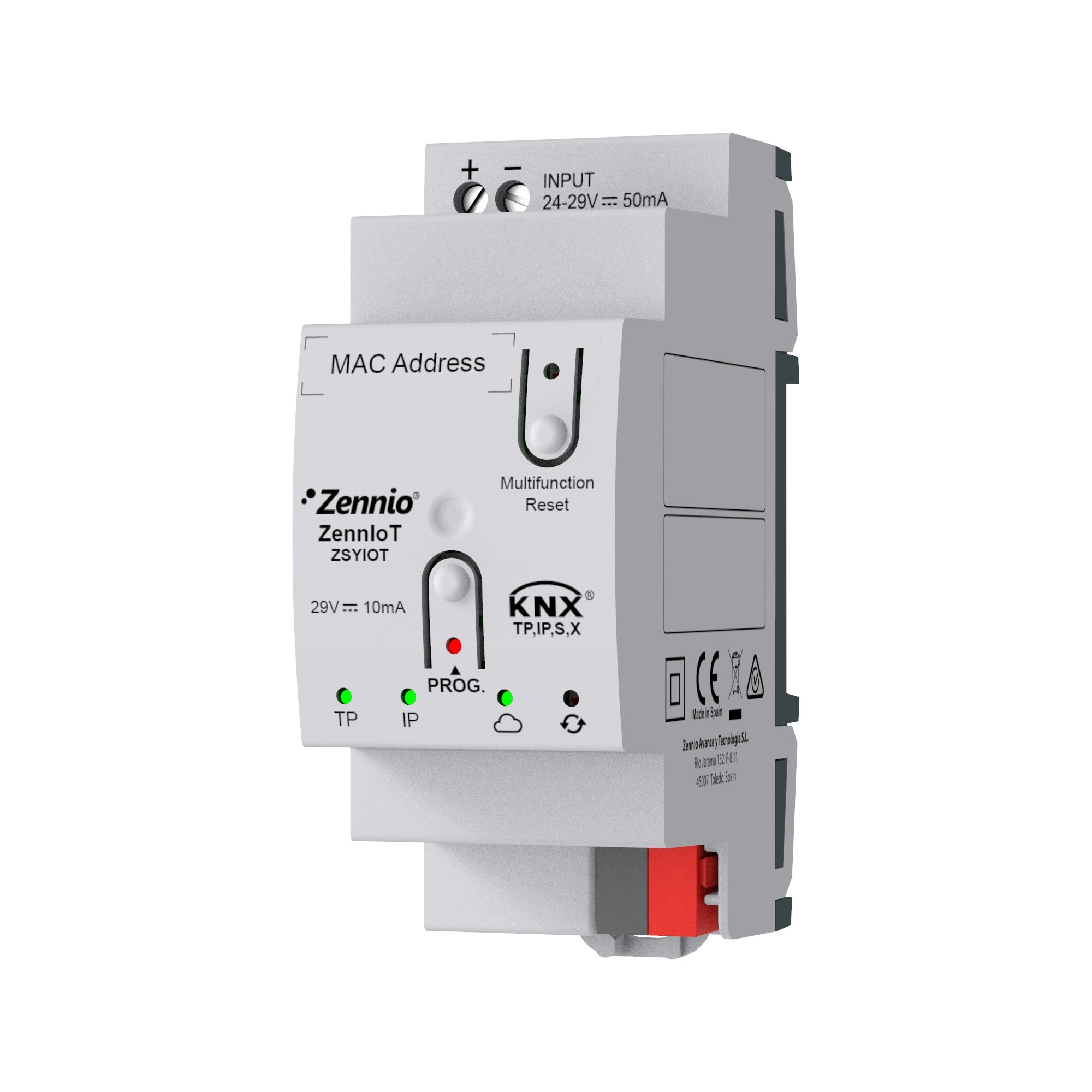 ZENNIO FRANCE - ZennIoT. Dispositif pour le contrôle à distance avec Zennio Remote qui sert é...