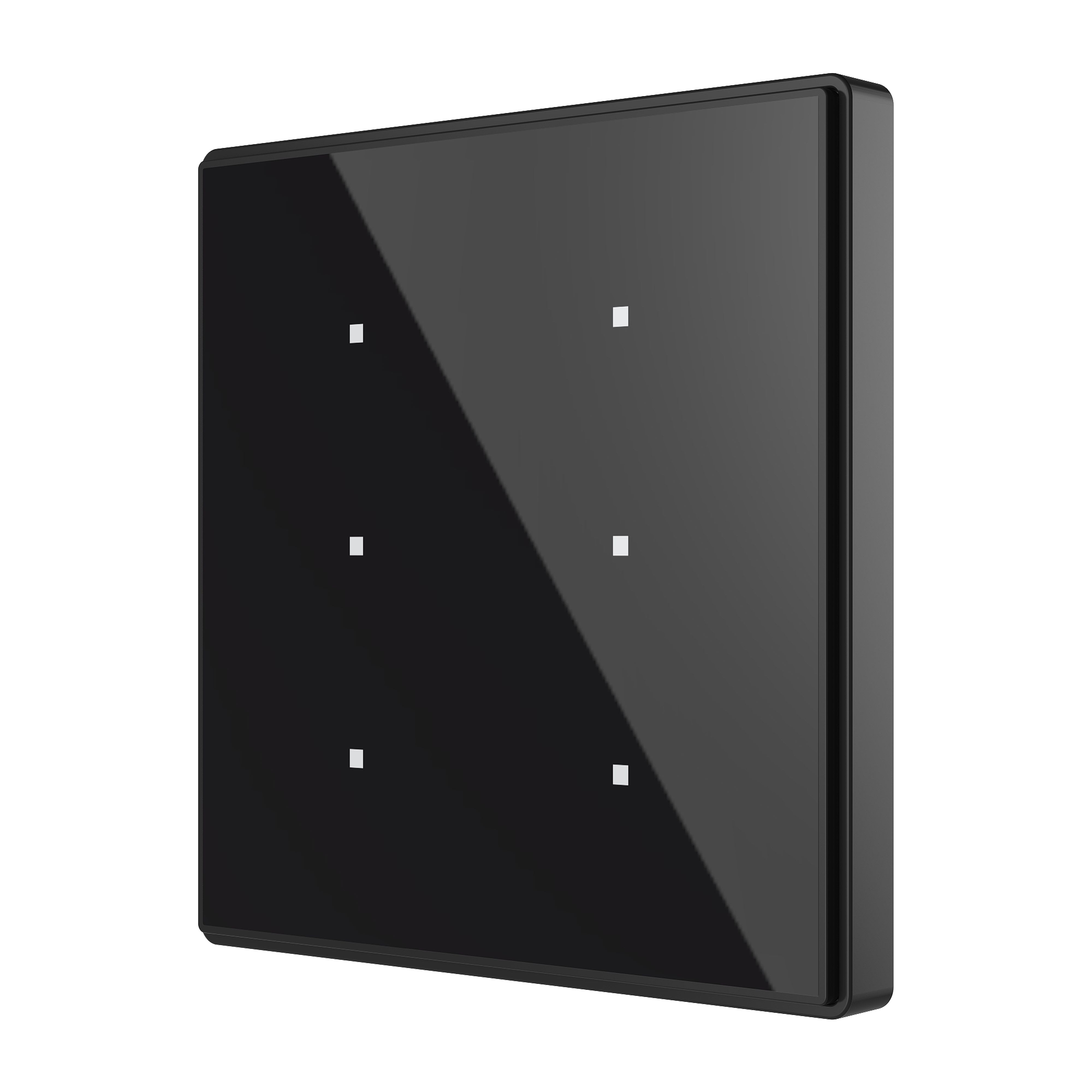 ZENNIO - Interrupteur capacitif Square TMD 6 boutons. Capteur Température - Anthracite