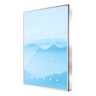 ZENNIO - Interrupteur capacitif TMD de 4 boutons avec thermostat. Cadre chromé - Perso...