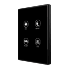 ZENNIO - Interrupteur capacitif TMD de 4 boutons avec thermostat. Cadre polycarbonate ...