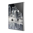 ZENNIO - Interrupteur capacitif TMD de 4 boutons avec thermostat. Cadre aluminium - Pe...