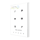 ZENNIO - Interrupteur capacitif TMD de 6 boutons avec thermostat. Cadre polycarbonate ...