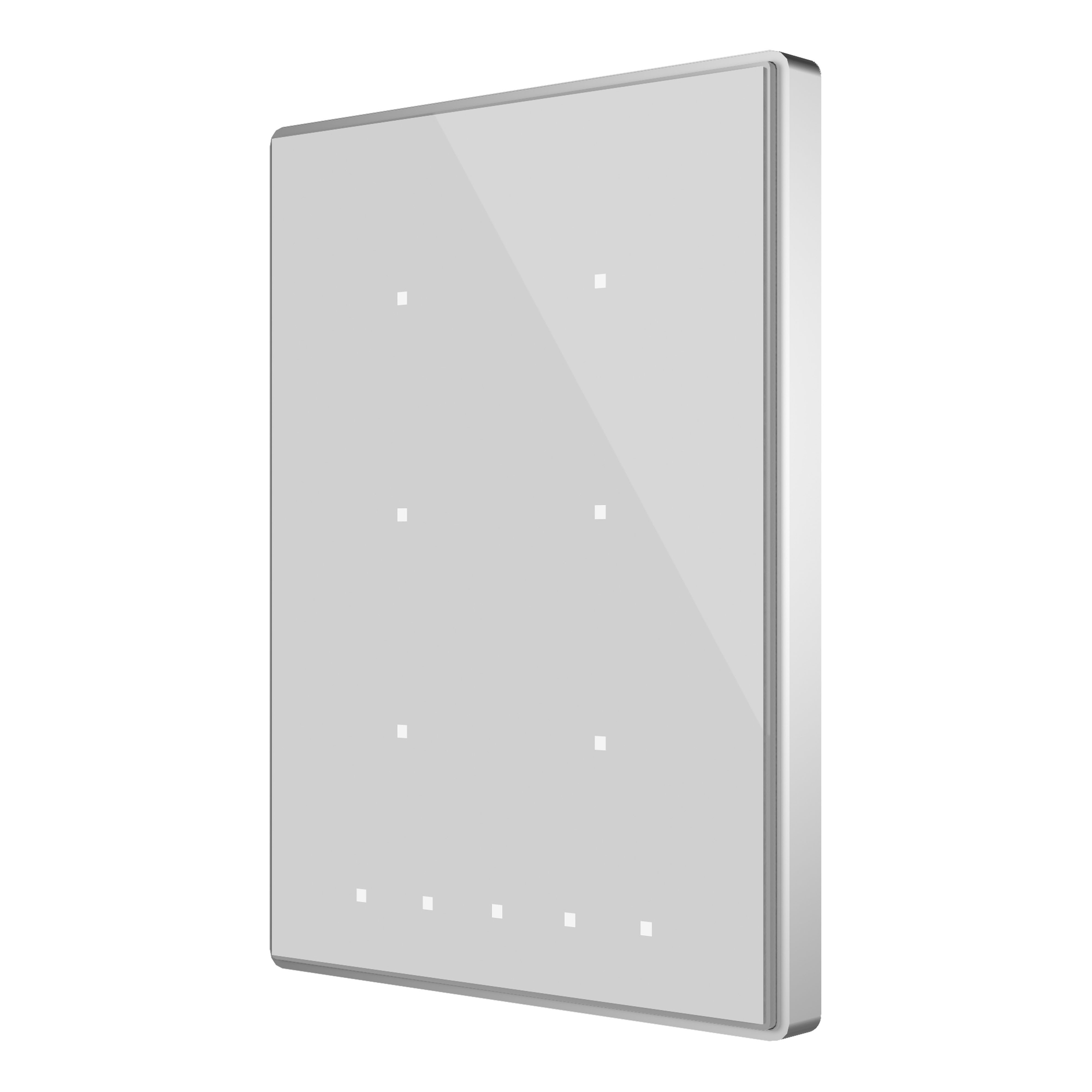 ZENNIO - Interrupteur capacitif TMD de 6 boutons avec thermostat. Cadre polycarbonate ...