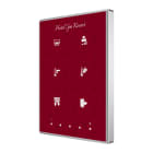 ZENNIO - Interrupteur capacitif TMD de 6 boutons avec thermostat. Cadre aluminium - Pe...