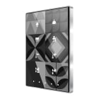 ZENNIO - Capacitive push button Touch-MyDesign - 8 Buttons & Thermostat. Chromed frame...