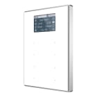 ZENNIO - Capacitive touch panel with 8 buttons and display. Aluminium frame - White (V...