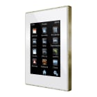 ZENNIO - Z41 Lite. Color capacitive touch panel. Brass frame - White