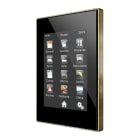 ZENNIO - Z41 Pro. Color capacitive touch panel with IP connection. Brass frame - Anthr...