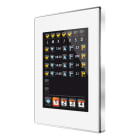 ZENNIO - Z41 Pro. Color capacitive touch panel with IP connection. Chromed frame - White