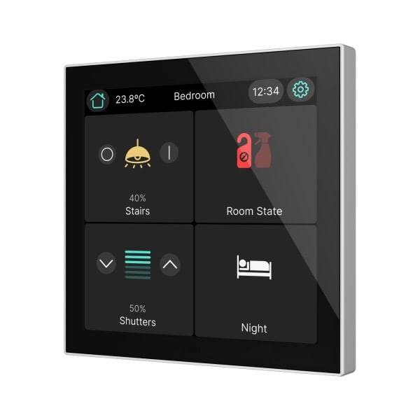 ZENNIO FRANCE - CX40. Écran tactile capacitif KNX de 4" - Argent