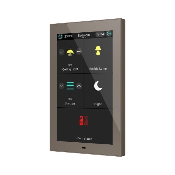 ZENNIO FRANCE - CX50. Écran tactile capacitif KNX de 5" - Moka