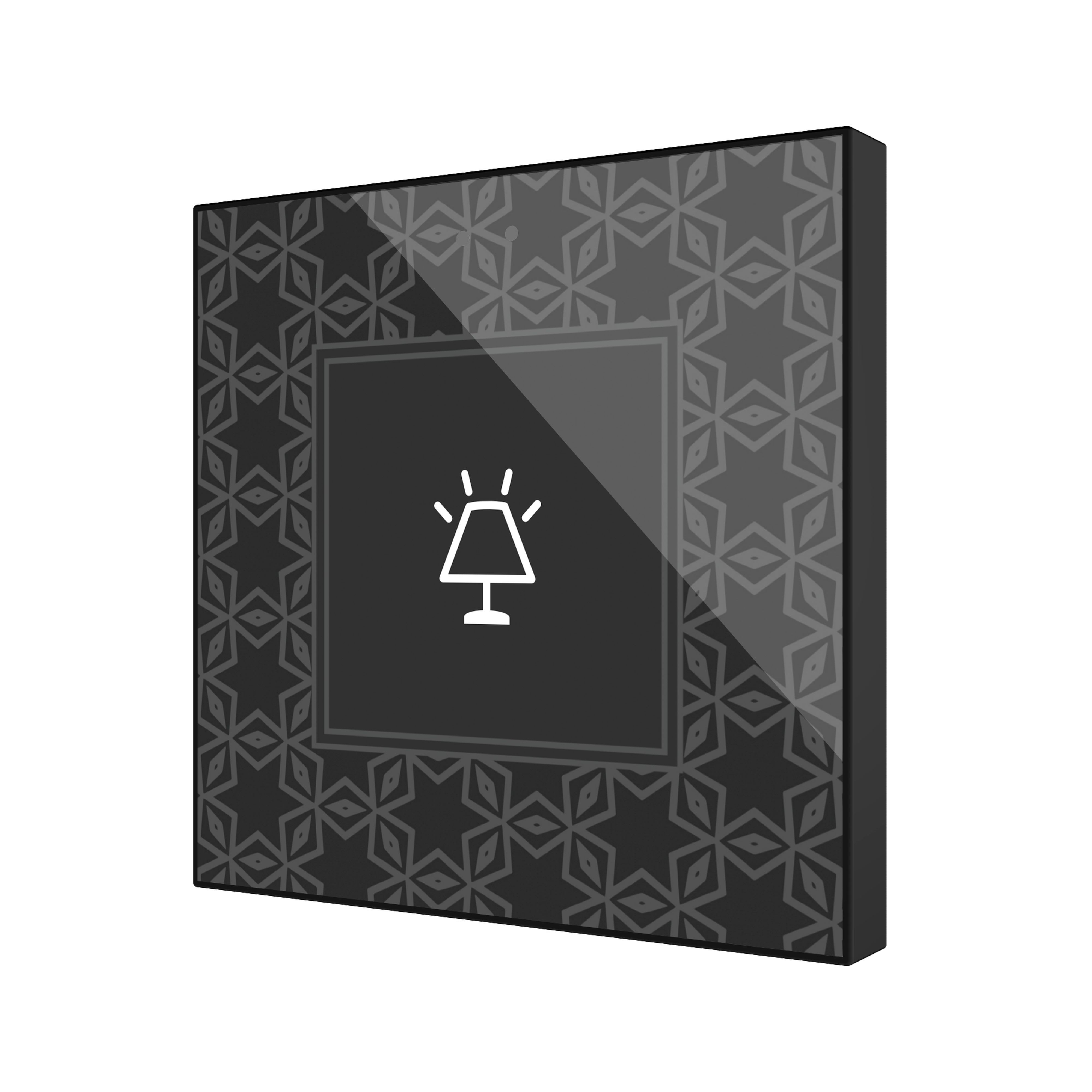 ZENNIO - Flat 1 v2. Interrupteur capacitif en verre - 1 bouton - Personnalisé