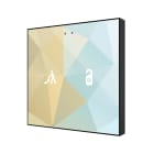 ZENNIO - Flat 2 v2. Interrupteur capacitif en verre - 2 boutons - Personnalisé