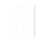 ZENNIO - Flat 4 v2. Interrupteur capacitif en verre - 4 boutons- Blanc