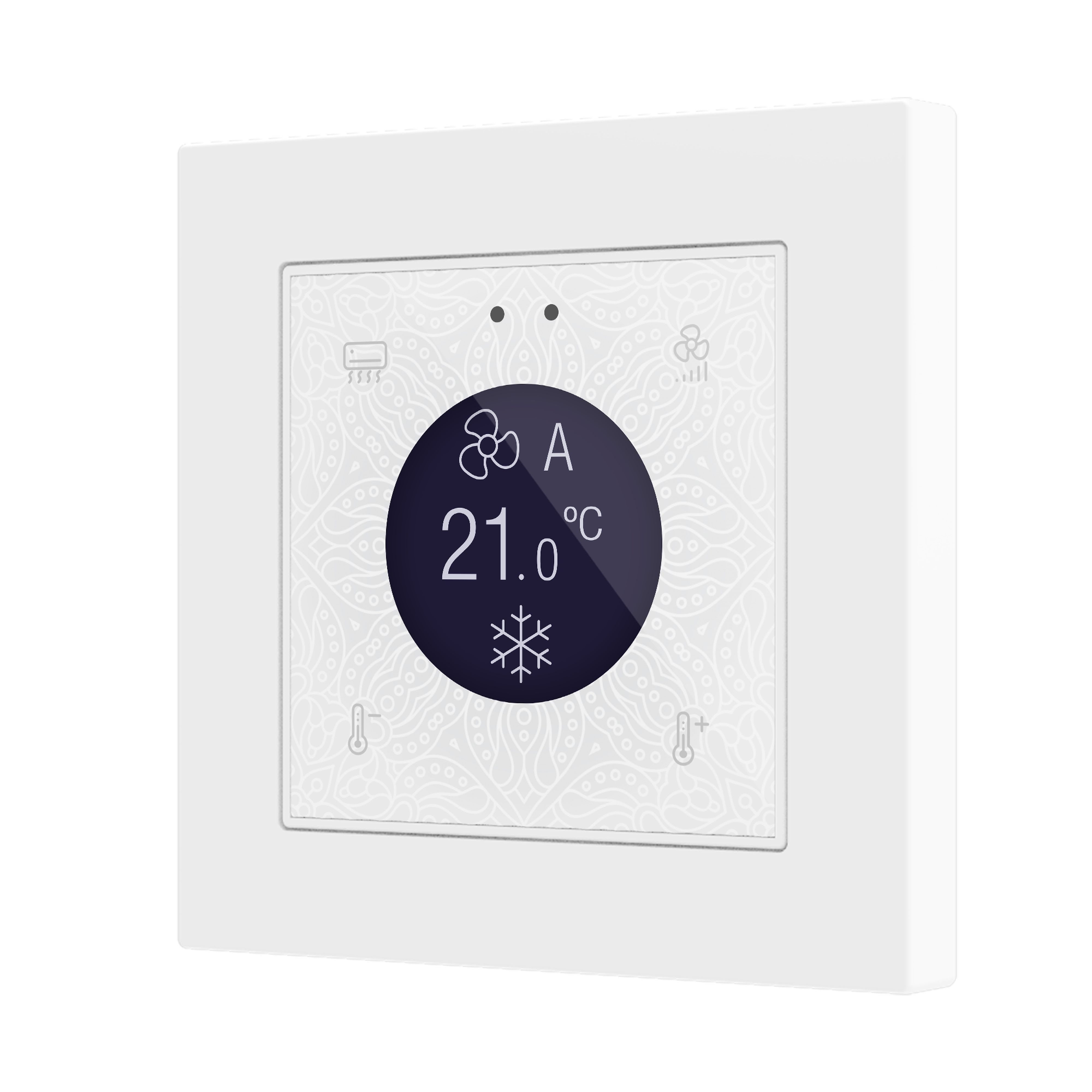 ZENNIO - Flat 55 Display v2. Interrupteur capacitif en verre avec écran - Personnalisé...