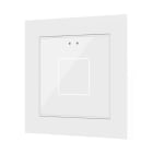 ZENNIO - Flat 55 X1 v2. Interrupteur capacitif en verre 55 x 55 ? 1 bouton - Blanc (ca...